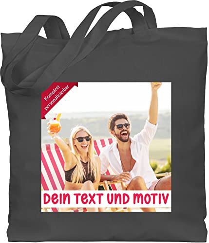 Geschenk mit Namen personalisiert by Shirtracer - Baumwolltasche - eigenem Bild - Eigenes Foto Geschenk I