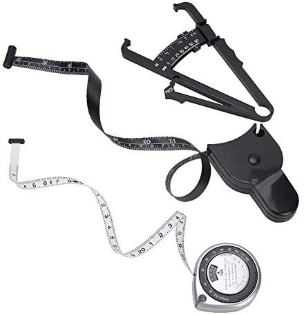 OUSIKA Body Fat Tester Caliper und Maßband zur genauen Messung von BMI, Hautfalten, Fitness und Gewichtsverlust Lineal