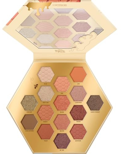 Catrice Disney Winnie the Pooh Eyeshadow Palette, Lidschatten, Nr. 030, Mehrfarbig, 15 Farben, langanhaltend, vegan, ohne Mikroplastikpartikel, Nanopartikel frei, ohne Parabene, 1er Pack (13.5g)