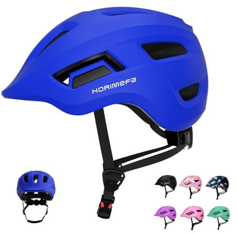 KORIMEFA Kleinkind Fahrradhelm Multi-Sport Verstellbarer Helm für Kinder Jungen Mädchen von 2-8 Jahren - Leicht, Skateboard, Roller (Blau, XS)