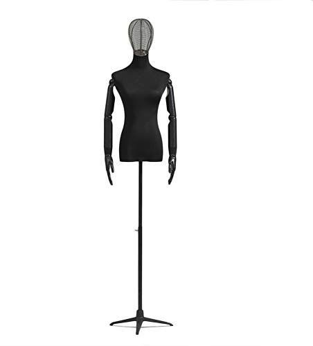 Schaufensterpuppen, weiblicher Torso, menschlicher Körper, Modemodell, Baumwolltuch, dreieckige Eisenhalterung, Basis aus Kunststoff, 2 Ausführungen (AS)