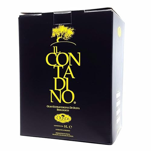 Frantoio L'Olinda Olio extravergine di Oliva, 100% italiano, Estratto a Freddo (5L)
