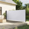 Homgoday Store latéral rétractable blanc 180 x 500 cm, parasols et pare-soleil d'extérieur