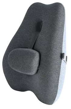 Lendenkissen Auto 1 PC Stuhlkissen Auto Lendenwirbelstütze Aus Memory-Schaumstoff Zur Linderung Von Schmerzen Beim Sitzen Über Lange Zeit Komfort Und Gesundheitskissen Auto Lendenwirbelstützkissen