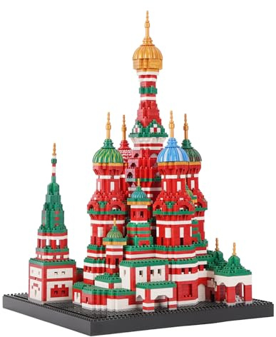 LULUFUN Juego de Bloques de construcción, Catedral Colorida, Arquitectura de fama Mundial, minibloques, Juguetes educativos, Regalo para Adultos y niños (4300 Unidades)