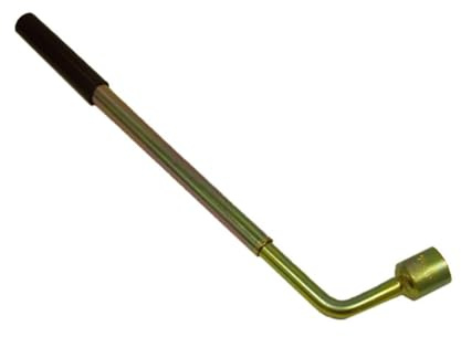 CLM Llave Hexagonal para Neumáticos y Llantas de Coche 4x4 SUV o Furgoneta Llave Acodada con Mango 36cm Boca Hexagonal de 21mm