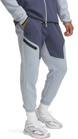 Under Armour UA Unstoppable Fleece Jogger EU, Grigio/Blu/Nero, L