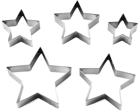 Set Di Taglierina Biscotto Stella, Torte In Acciaio Inossidabile, Biscotto, Pasta E Fondente Per Panettieri, Decorazioni Per Feste, Disegni Di Torta, Strumento Da Cucina Durevole Per C