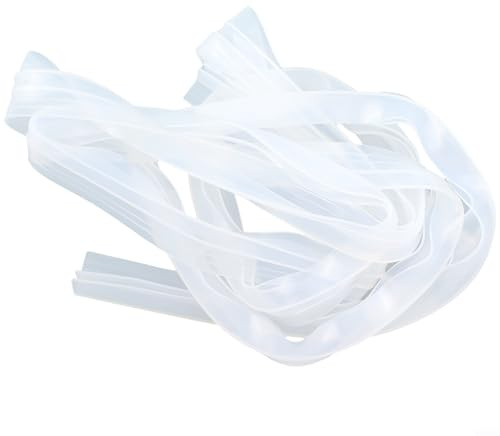 Joint d'étanchéité en caoutchouc en forme de F pour porte de douche - 2 m de long - Joint d'étanchéité transparent pour panneau de verre de 6 mm