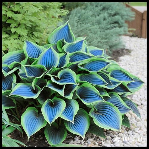 Vnuhgzs Decoración de rincones de jardín: Hosta de bajo mantenimiento-8 rizoma-C