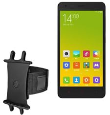 BoxWave Holster Compatible with Xiaomi Hongmi 2 - ActiveStretch Sport Armband, Adjustable Armband for Workout and Running - Jet Black