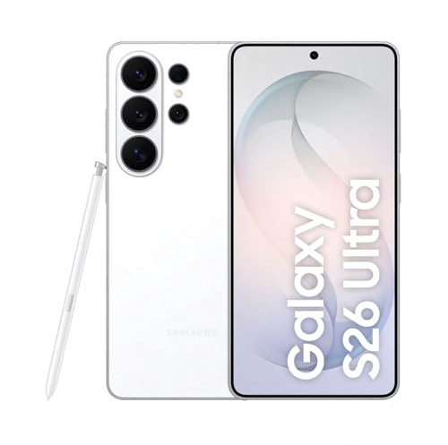 Samsung Galaxy S26 Ultra AI Smartphone mit Galaxy AI, Handy ohne Vertrag, Android, Privacy Display, 12 GB RAM, 512 GB Speicher, 200 MP, White, 3 Jahre Herstellergarantie [Exklusiv auf Amazon]