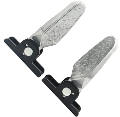 YROHGKPN Pedales plegables para bicicleta eléctrica, práctico diseño plegable para un fácil almacenamiento, cómodas superficies antideslizantes que garantizan pedales plegables para bicicletas