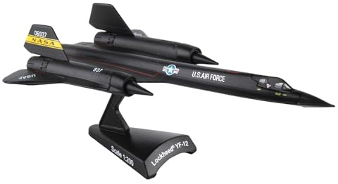 Postage Stamp NASA YF-12 1/200 Airplane Model – Highly Detailed Die-Cast Collectible Blackbird Prototype Aircraft for Adult Collectors Ages 14+