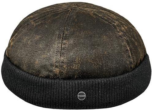 WEROR Herren Dockercap Dockermütze Fischermütze Hafenmütze Mütze WEROR-168.1 (Einheitsgröße, Braun)