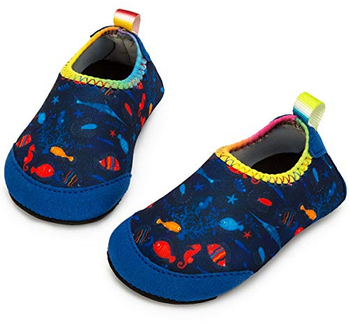 Yorgou Zapatos de Agua para niños y niñas, Zapatos de Playa para niños pequeños, Calcetines acuáticos Descalzos Antideslizantes para Piscina y Playa