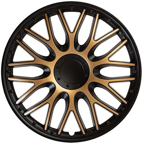 J-Tec J15563 Set Di 4 Copricerchi Orden 15 Pollici Nero/Oro