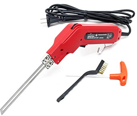 Wiltec Styroporschneider 150W, schnelles Aufheizen inkl. 150mm Klinge, für Styropor, Styrodur & Polystrol-Hartschaum Heißdrahtschneider bis 600°C