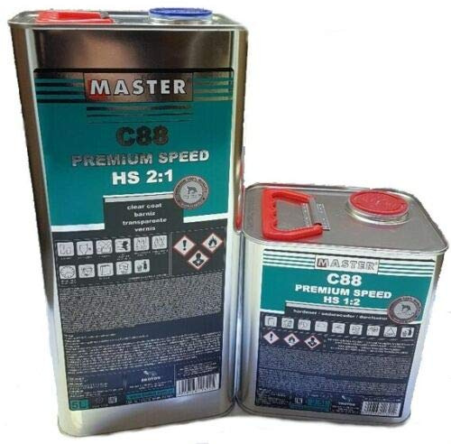 Troton HS KLARLACK Speed C88 7,5L Premium ACRYL Lack 2K 2:1 Fast inkl. HÄRTER