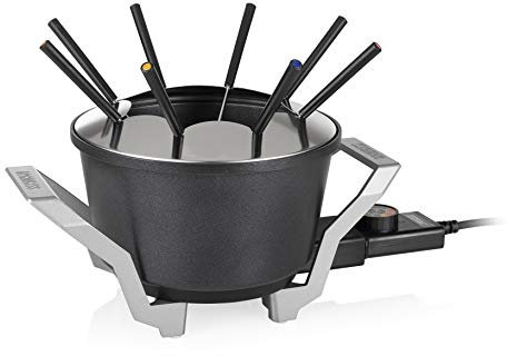 Princess 173100 Fondue Premium - 8 Personen, 1,5 L, 800 W, Aluminium, abnehmbarer Thermostat, für alle Fondues