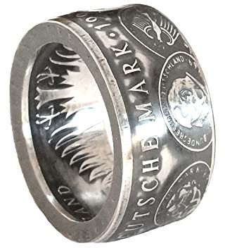 Münzring 10 Mark 1998 50 Jahre Deutsche Mark Silber 925er Größe 56 bis 72