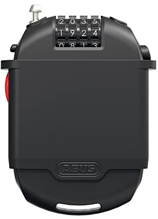 ABUS special lock Combiflex 2501/65 - Suitable as luggage lock, ski lock, helmet lock - with combination code - Black