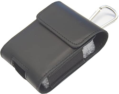 ECHT Leder FLIP Gürtel Tasche passend für Motorola Moto Razr 2022 5G Razer 2019 | Gürteltasche mit Karabinerhaken und Schlaufe | Seiten Quer Schutz Hülle Lederhülle | Schwarz