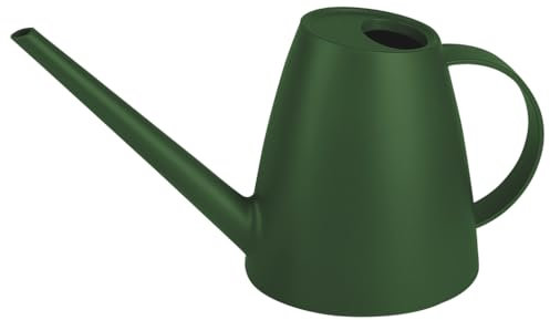 Annaffiatoio per interni da 1,8 l, perfetto strumento di giardinaggio per innaffiare piante da interno, 33 x 17 cm, mini annaffiatoio verde Zuvo