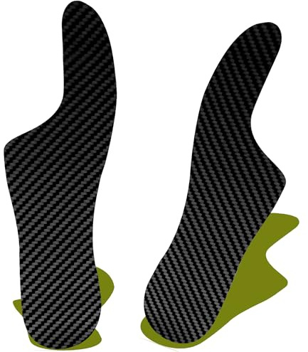 Morton's Extension Orthotic, Carbon Fiber Insole(1 Pair), Turf Toe Plate Rigid Shoe Insert for Morton's Toe, Turf Toe, Arthritis, Hallux Rigidus, Broken Big Toe, Alternative to Turf Toe Brace,255mm