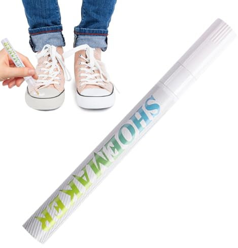 Qumiuu Lederschuh-Lackmarker,20 g kompakter weißer Schuhreiniger, schwarze Schuhmarker | Professioneller Reparaturstift, Schuhmarker, leichte Schuhleder-Reparaturfarbe für weiße Turnschuhe