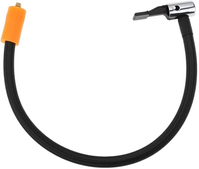 Briny River M6 Reifenfüllerschlauch-Adapter Länge 40cm für Clip-On-Futter für Reifendüse Auto Motorrad Fahrrad Inflator Luftpumpe Schlauchstecker