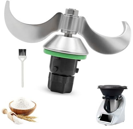 Messer für Vorwerk Thermomix TM6 / TM5 Edelstahl Teigmischmesser, Ersatzteile für Thermomix Teigmesser, Kein Teig-Rückstand, Thermomix Ersatz Zubehör TM6 TM5 Mixmesser