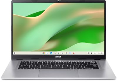 Acer Chromebook 315 I PC Portable| 15.6 FHD I MediaTek Kompanio 540 | 8Go RAM LPDDR5 I 128Go eMMC I ChromeOS I Clavier français AZERTY I sans Chargeur I CB315-8H-823U | Argent