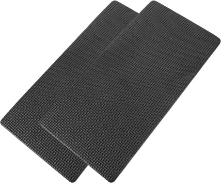 Angoily 2 Stück Pack Kniekissen für Gartenarbeit Dicke Eva Kniematte Tragbare Kniepolster für Yoga Pilates und Bodenübungen Schwarz