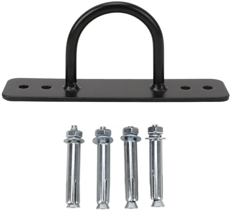 Anclaje de cuerdas de batalla de construcción de hierro, capacidad de 300 kg, soporte de anclaje para montaje en pared o techo para equipos de boxeo y fitness.