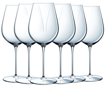 Chef & Sommelier Copas de Vino Blanco Galea 47 cl Juego de 6 | Cristalín sin plomo, copas de cristal con pie, apto para lavavajillas, fabricado en Francia, ideal restaurante y catas