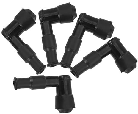 Zerodeko 5 Capuchons de Bougie D'allumage pour Générateur à Essence, Capuchons de Protection en Abs Résistants à Haute Pression, Adaptés aux Micro-motoculteurs