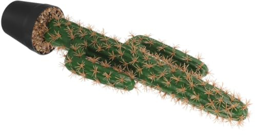 WHAMVOX Cactus Plante Artificielle en Pot, Décoration de Faux Cactus en Plastique, Aspect Réaliste, Faible Entretien, pour Salon et Jardin