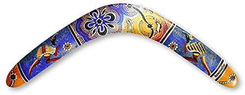 BoomerangFan BoomerangFanABORIGINAL-R - Boomerang aborigeno per destrorsi, 44,5 cm