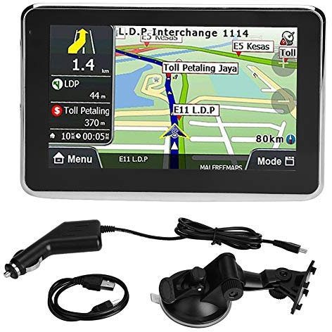 5 Zoll GPS-Navigationsgerät-Touch Screen 256MB 8GB Universal für Karte des Auto-LKW-MP3 FM Europa/Lebenszeit-Karten/Phasenverkehr/Phasenparken/Fahrer-Warnungen/automatische Stimme Kfz-Elektronik