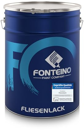 Fliesenlack Fliesenfarbe für Wandfliesen Bodenfliesen I Küche Bad WC I Fliesen-Lack Fliesen-FarbeI Blaugrau RAL7031 5l (2x2,5l)