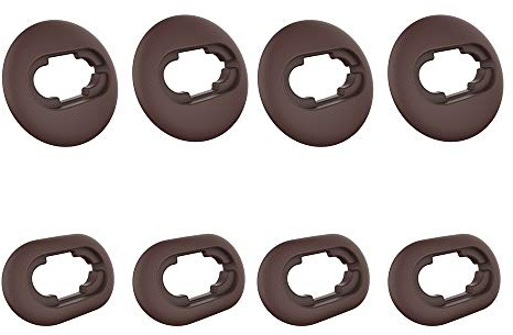 Lot de 4 paires d'embouts pour écouteurs Samsung Galaxy Buds Live 2020 (DSM-R180) - En silicone souple antidérapant - Marron