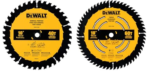 DEWALT 10 in. 40T / 60T General Purpose Combo Pack (DWA110CMB)