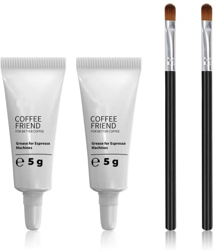 Espresso Machine Grease, Silicone Grease-Coffee machine lubricant 5g Tube fit all Sa eco, Ph illips and Gag gia Expresso Machines, Maintenance Kit for the Care and Maintenance (White2PC)
