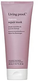 Living Proof Restore Repair Mask | Restrukturierende Haarmaske für trockenes, geschädigtes Haar | Gegen Haarschäden, für gesundes Haar | Vegan, ohne Parabene, Silikone, Sulfate | 200ml