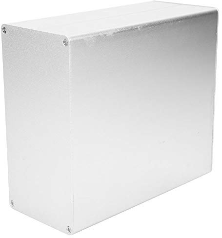 Scatola di Progetto in Alluminio Scatola di Progetto Elettronica Argento Opaco Tipo Diviso Custodia Elettronica Fai-da-te 80x160x180mm Per Prodotti Elettronici