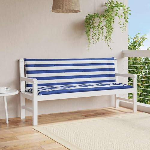 Tidyard Gartenbank-Auflagen, Sitzkissen, Rückenkissen, Outdoor & Indoor, für alle Wetterlagen