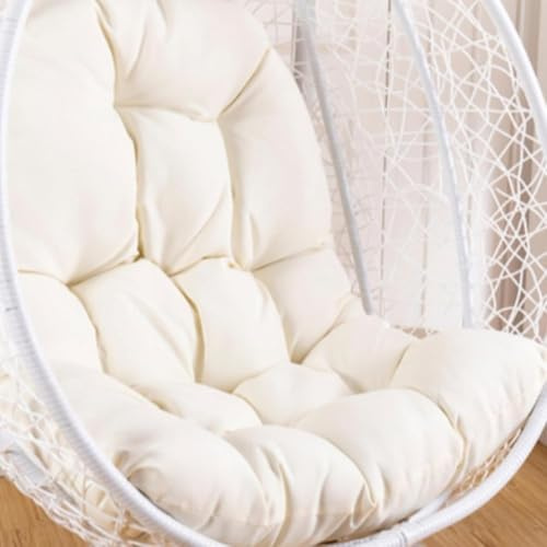 Cojín para silla con forma de huevo, cojín para sillón colgante, cojín para silla de ratán, cojín integrado, varias opciones de color, apto para jardines exteriores, columpios interiores, sofás