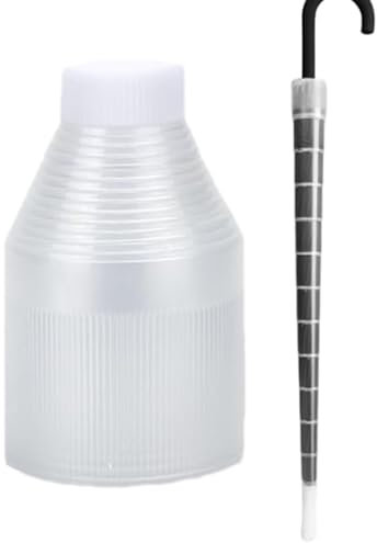 Funda Paraguas, Cubierta Paraguas, Cubierta de paraguas escalable, Protector De Paraguas, Bolsa Impermeable Para Paraguas, Cubierta Retráctil, Impermeable, Antigoteo, Transparente, 16 huesos de paragu