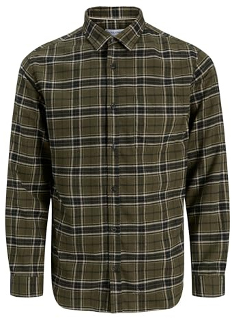 JACK & JONES Jjjames T-Shirt en Flanelle Taille L, Colophane, XL